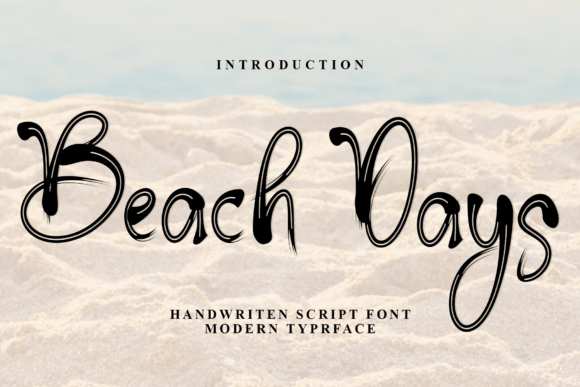 Beach Days: A Festive Script Font for Web Design