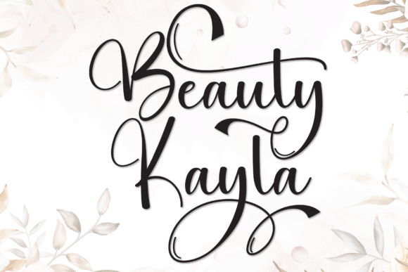 Beauty Kayla: A Script Font That Elevates Digital Branding