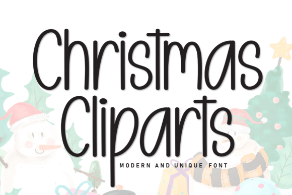 Christmas Cliparts: A Font That Brings Holiday Magic to Branding