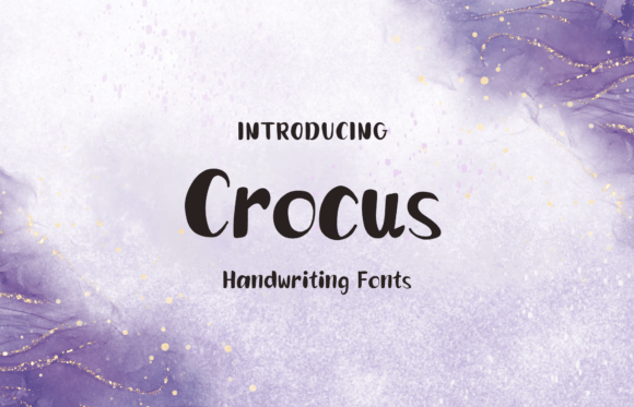 Crocus: A Sweet Script Font for Branding and Design