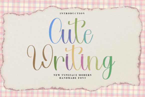 Cute Writing: A Warm Script Font for Digital Design