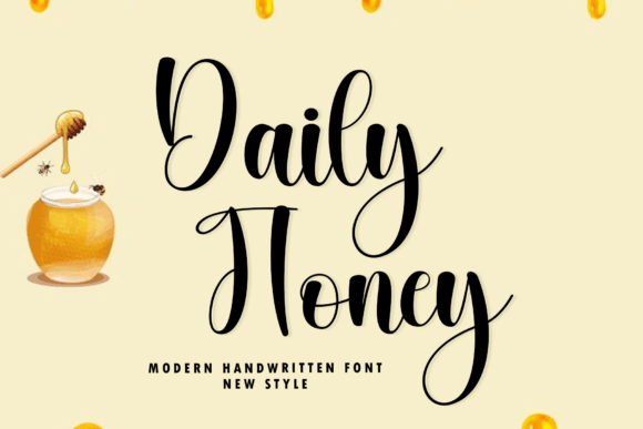 Daily Honey: A Script Font for Campaign Creativity