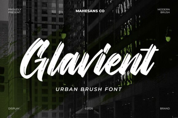 Glavient: A Bold Font for Digital Branding