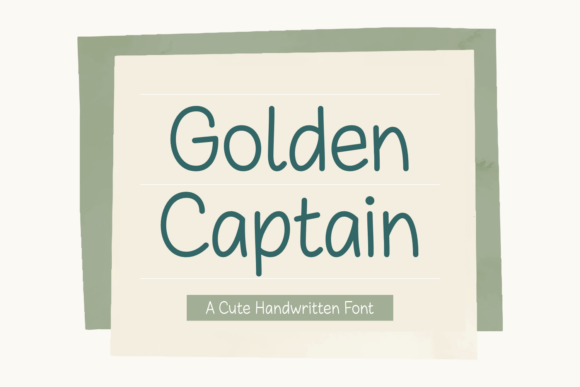 Golden Captain: A Script Font for Digital Design Excellence