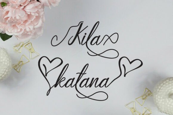 Kila Katana: A Script Font for Editorial Elegance