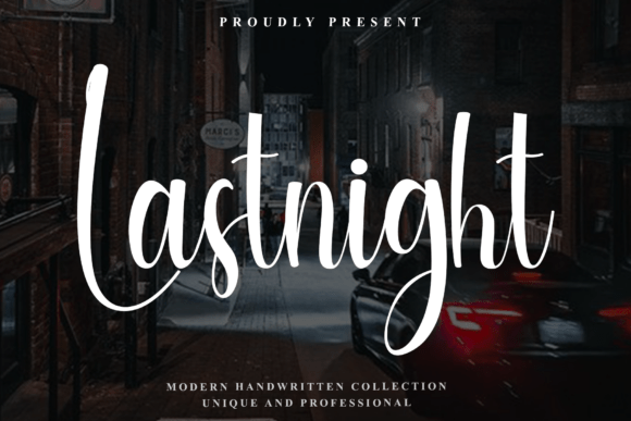 Lastnight: A Script Font for Editorial Elegance