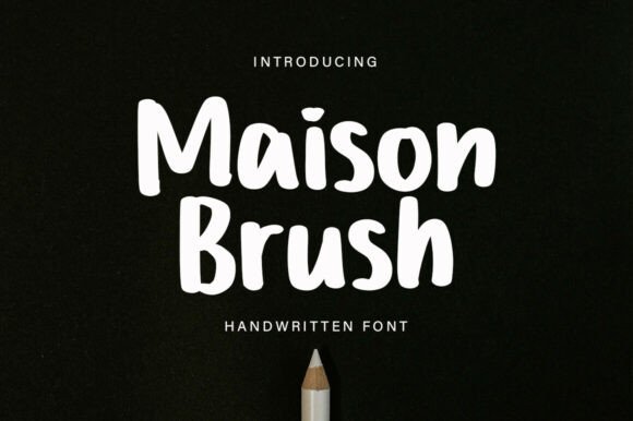 Maison Brush Font: A Bold Statement for Crafters and Designers