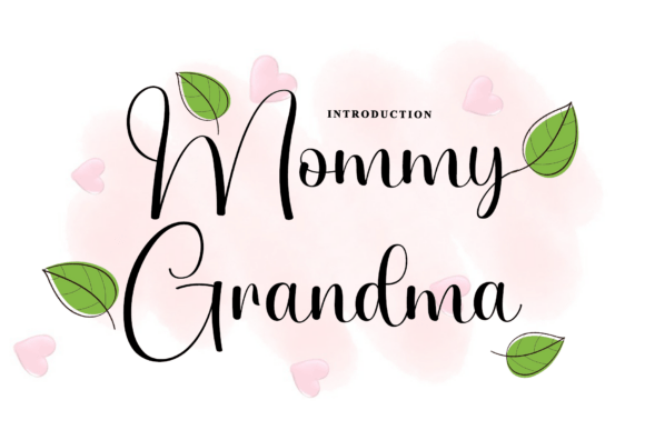 Mommy Grandma Font for Handmade Creators