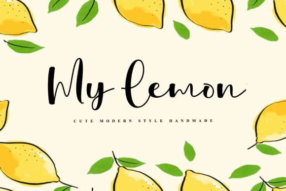 My Lemon: A Script Font for Modern Web Design