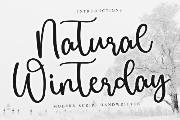Natural Winterday Font for Handmade Creators