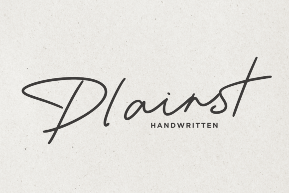 Plainst: A Minimalist Handwritten Font for Editorial Design