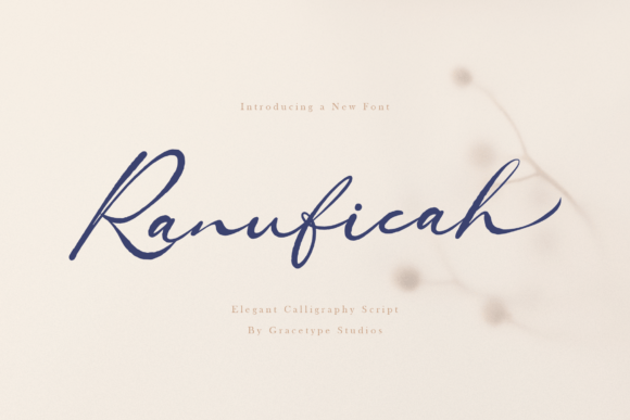 Ranuficah: A Font for Elegant Expression