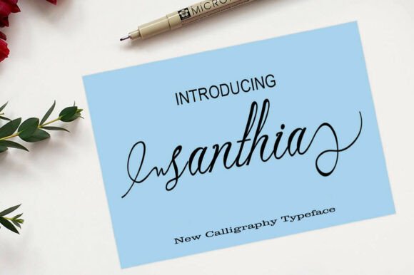 Santhia: A Script Font for Modern Web Design