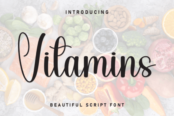 Script Amp Vitamins: A Font for Impactful Branding