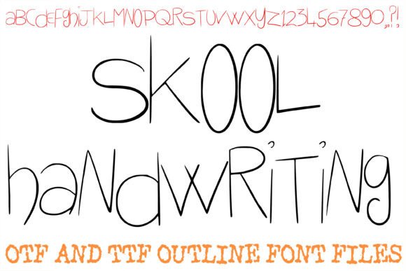 Skool Handwriting: A Font for Youthful Campaigns