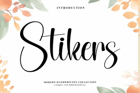 Stikers: A Script Font That Adds Grace to Branding