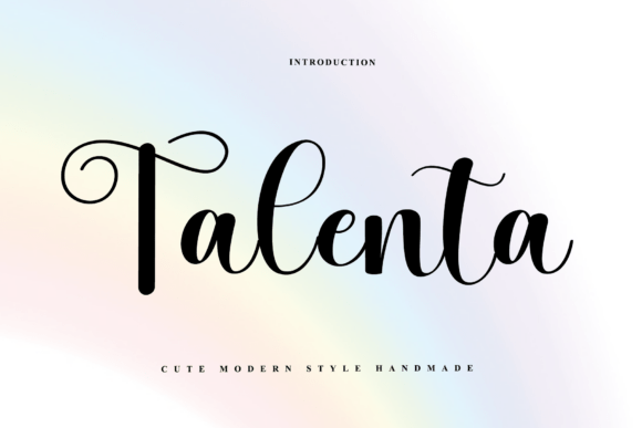 Talenta: The Script Font That Elevates Your Brand’s Visual Story